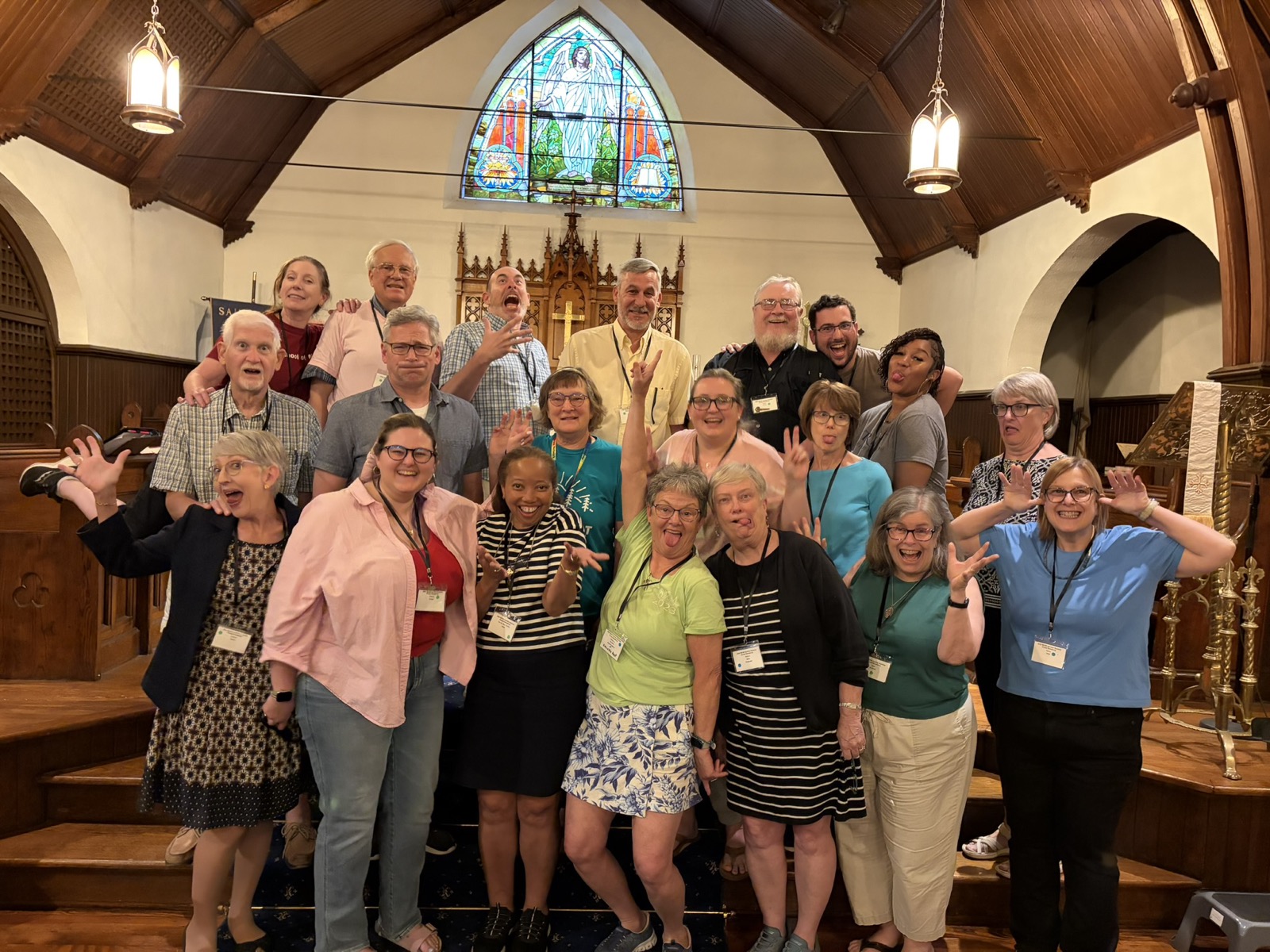 Adult participants in Saint Mary's Chapel