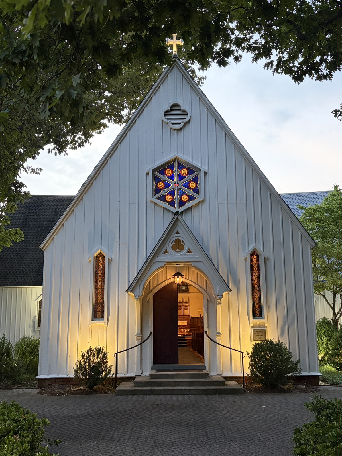 Saint Mary's Chapel at dusk